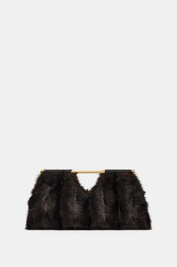 FAUX FUR CLUTCH BAG - Zara фото 2