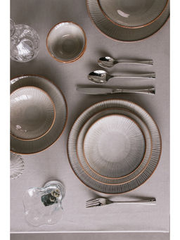 Тарелка Magistro Astral, d=27.3 см, фарфор, серая фото 4