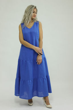 Платье умягченный 100% лен