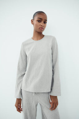 TEXTURED TOP WITH BOW - Zara фото 23