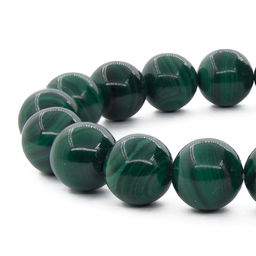 Малахит (Заир) 10мм, браслет "Классика", 18см