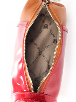 LACCOMA сумка ИГР2573-такса лак-красный эко кожа хлопок  фото 4