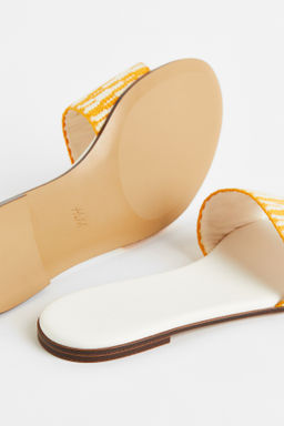 Sandalias abiertas en tejido de jacquard - H&m фото 8