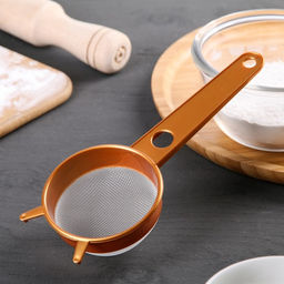 Цена за 3 шт. Сито кухонное Альтернатива, d=7.5 см, малое, пластик, МИКС