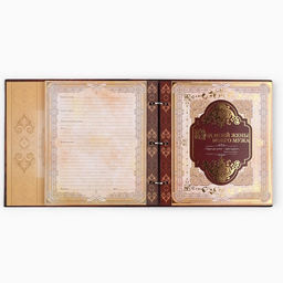 Родословная книга с рамкой под фото «Родословная книга», под дерево, 50 листов, 21.5×23.7 см