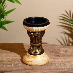 Подсвечник «Кубок», 11×11×18 см, дерево албезия