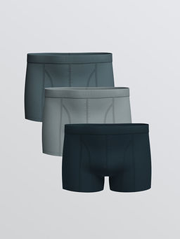 Standart Kal?p Pamuklu Esnek Erkek Boxer 3l?