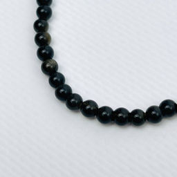 Бусы из золотистого Обсидиана с перламутром 42 см +