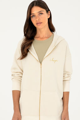 Женский кремовый свитшот - U.s. polo assn фото 3