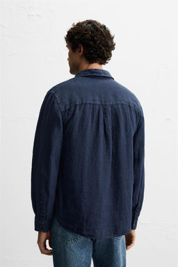 100% LINEN SHIRT - Zara фото 12
