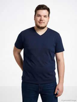 V Yaka Penye Erkek Ti??rt