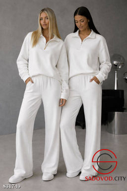 Теплый женский костюм двойка