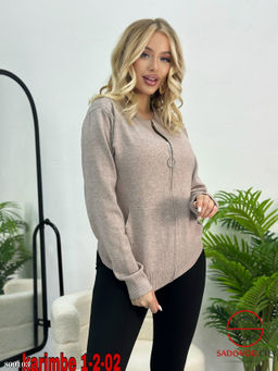 кофта женская на молнии оверсайз - Bruno фото 6