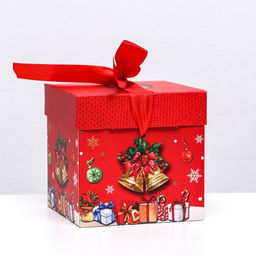 Цена за 12 шт. Коробка Самосборная Колокольчики 10 х 10 х 10 см