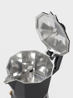 Кофеварка гейзерная Доляна Alum black, на 3 чашки, 150 мл, чёрная фото 4