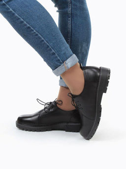 03-5155-1 BLACK Полуботинки женские - No name фото 4