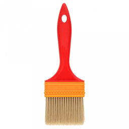 Кисть малярная Эконом 65мм, толщина 10мм, синтетическая щетина длина 45мм, пластмассовая ручка, цвет - желтый (общий р-р 19,5х6,5х1,4см) (Китай) - Домашняя Мода фото 2