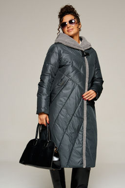 Пальто Beautiful Free 8017 иссиня-черный