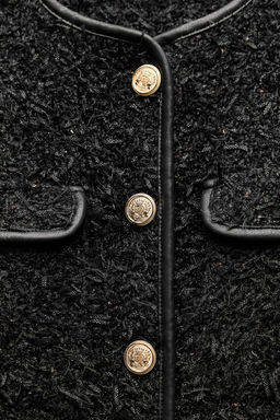 METALLIC THREAD TEXTURED JACKET - Zara фото 10