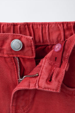 BERMUDA DENIM ROTOS / Rojo - Zara фото 3