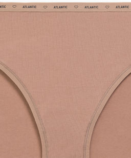 ATLANTIC 3CLP-010 Трусы спорт с высокой посадкой Sport High Leg - набор (3 шт.) темный экрю + бежевый + темно-бежевый фото 6