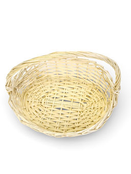 Корзина плетёная для хранения Liana, с ручкой, бежевая, набор 3 шт.