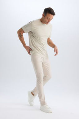 Yazl?k Chino Kanvas Pantolon Slim Fit Dar Kesim Cepli Dar Paca