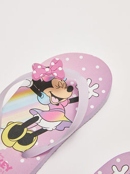 Minnie Mouse Lisansl? K?z ?ocuk Parmak Aras? Plaj Terli?i - Waikiki фото 3