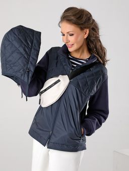 23126 Куртка-ветровка серо-синий - Dizzyway фото 7