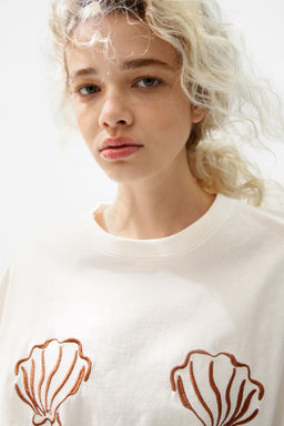 Camiseta oversize estampada - H&m фото 7