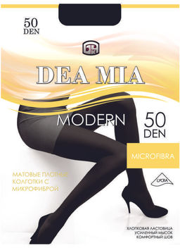Колготки классические DEA MIA MODERN 50 (микрофибра) черный