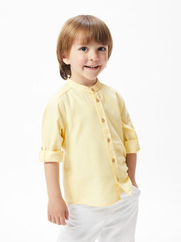 Hakim Yaka Uzun Kollu Basic Erkek ?ocuk G?mlek