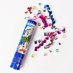 Хлопушка пневматическая Счастья, радости, веселья мишки, фольга-серпантин - Страна карнавалия фото 3