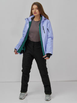 Горнолыжная куртка женская зимняя фиолетового цвета 7015_1F - Chunmai фото 7