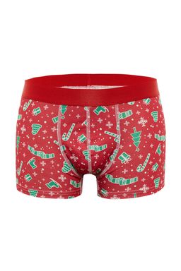 3lu Cok Renkli Desenli-Duz Mix Boxer TMNAW22BX0040 - Trendyolmilla фото 5