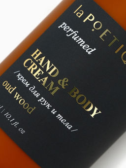 Крем для рук и тела парфюмированный, аромат Oud wood, 300 мл, laPOETIQUE