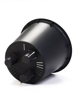 Кашпо для цветов «Микрит», 7.8 л, d=28 см, h=25.5 см, со вставкой, пластиковое, серое