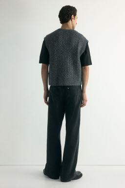 Su?ter chaleco en punto trenzado Loose Fit - H&m фото 3