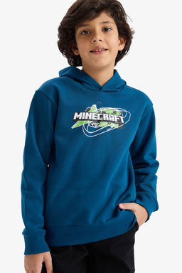 Minecraft Kap__onlu Sweatshirt Erkek _ocuk - Defacto фото 3