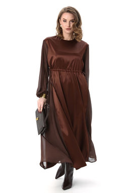 Платье NIKVA н991-2 шоколад