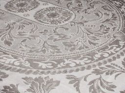 07с24- ЯК Скатерть 178*250 "Овальная" цв. коричневый