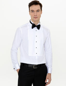 Beyaz Slim Fit Smokin G_mlek