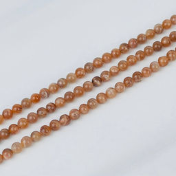 Бусины для украшений из Лунного камня (64 бусины) 39 см