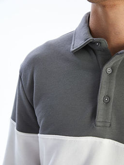 Polo Yaka Erkek Sweatshirt