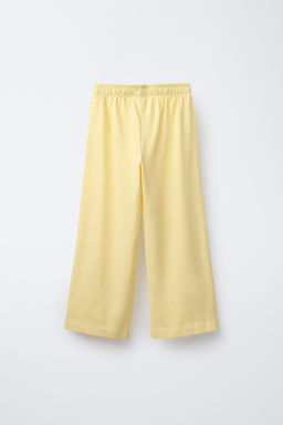 PLAIN HEAVY WEIGHT WIDE-LEG TROUSERS - Zara фото 2