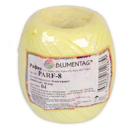 Blumentag PARF-8 Рафия бумажная 5 х 20.5 г 5 г 30 м 04 св. желтый