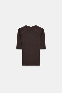 RIB T-SHIRT - Zara фото 3