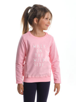 Джемпер с принтом UD 2227 розовый