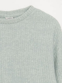 Bisiklet Yaka Basic Uzun Kollu K?z ?ocuk Ti??rt ve Pantolon - Waikiki фото 3