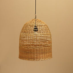 Светильник потолочный из ротанга «Трай», 1×120 Вт, Е27, 35×35×43 см